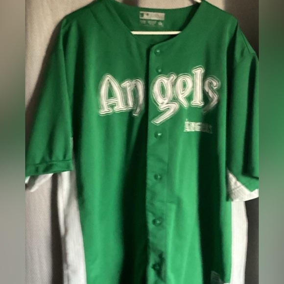MajorLeagueBaseBall Other - Anaheim Angeles Green Jersey  Very Rare 90s Size Xl Collectible Vintage.